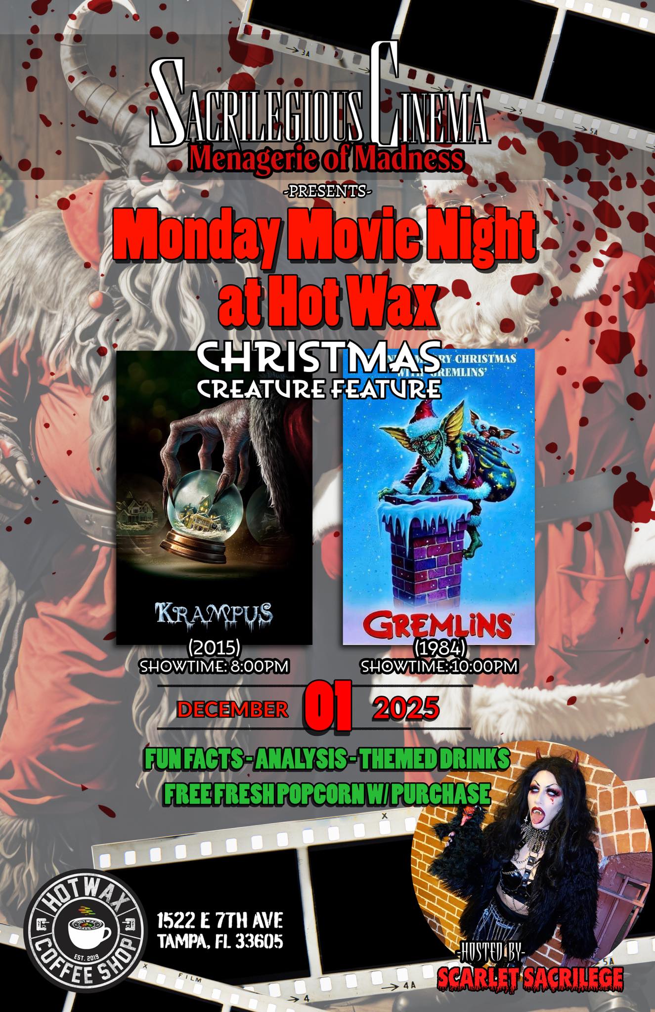 12/1/2025- Krampus (2015) and Gremlins (1984)