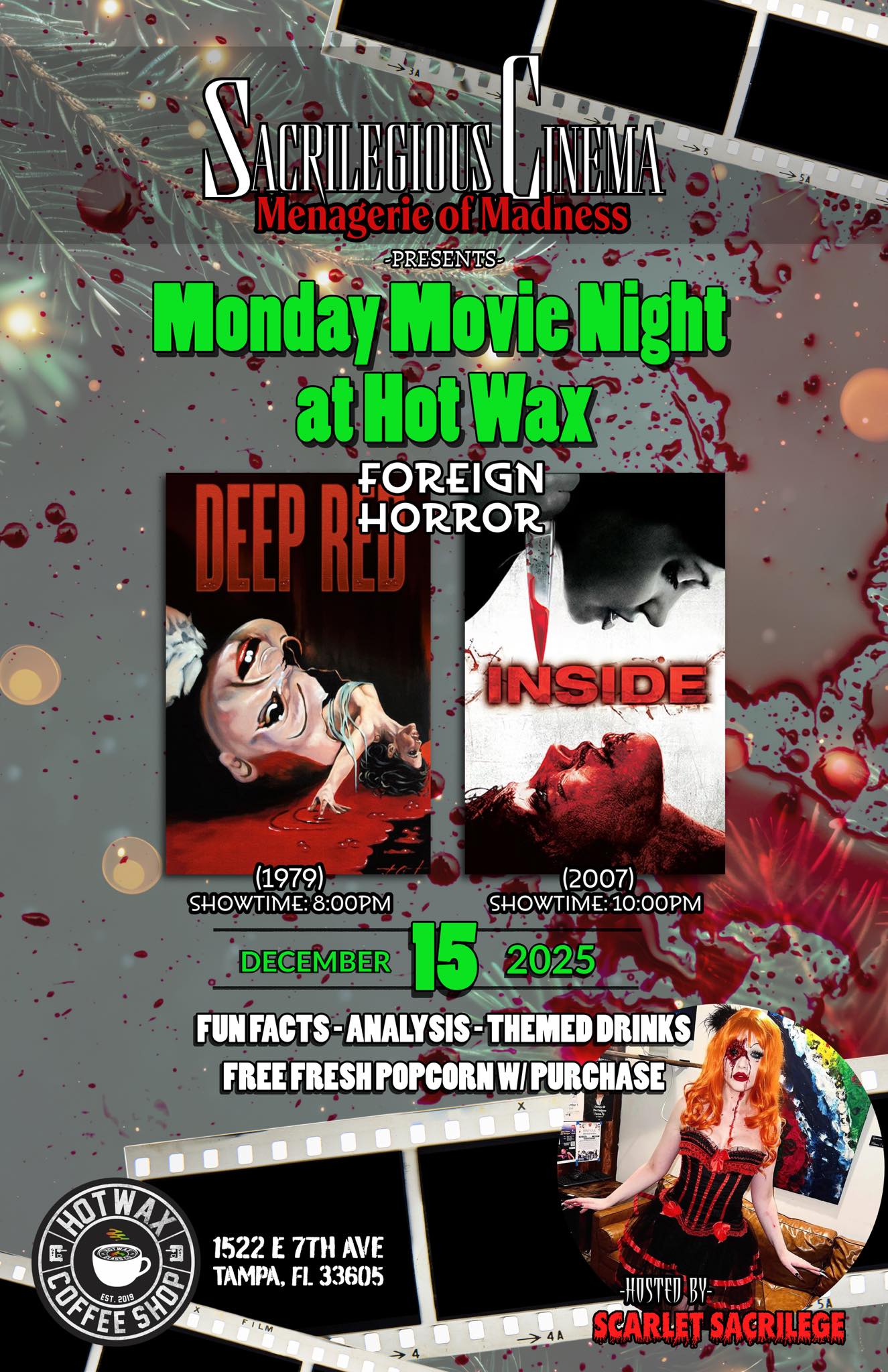 12/15/2025- Deep Red (1975) and Inside (2007)