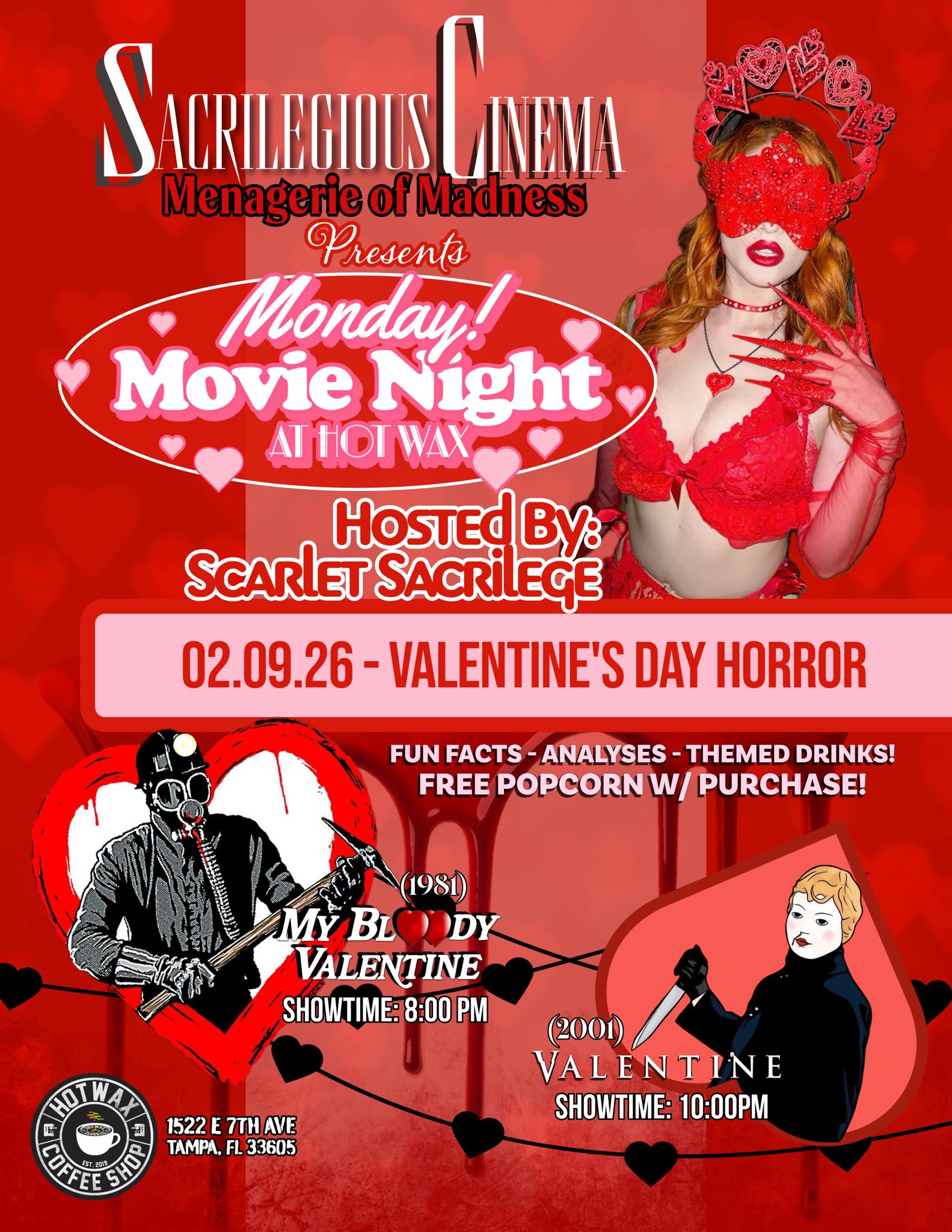 2/9/2026- My Bloody Valentine (1981) and Valentine (2001)