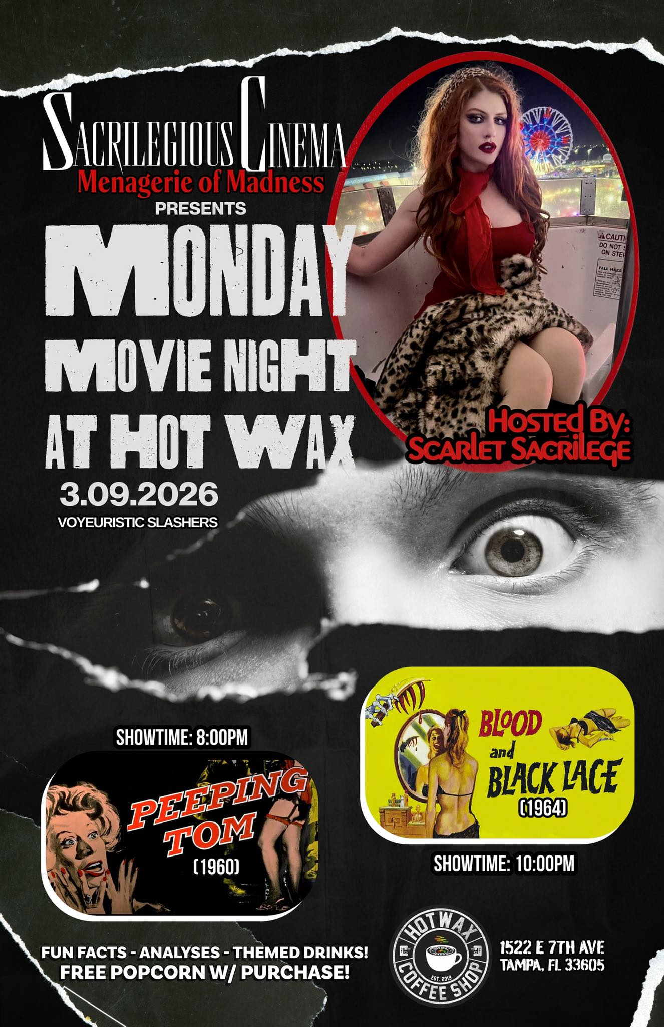 3/9/2026- Peeping Tom (1960) and Blood and Black Lace (1965)