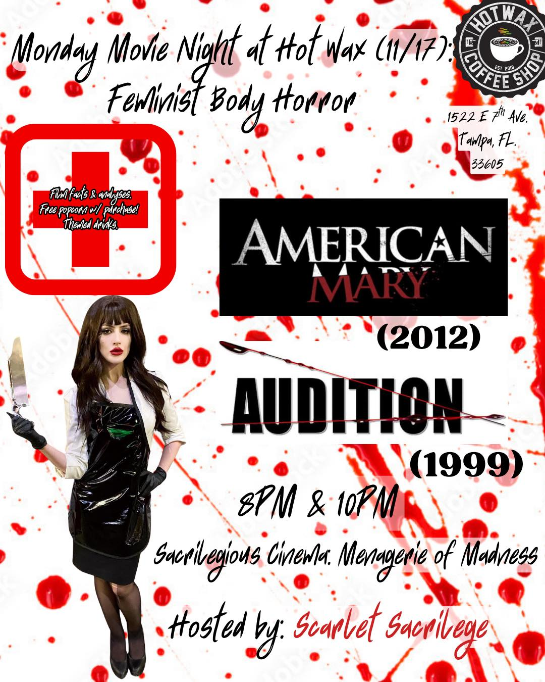 11/17/2025- American Mary (2012) and Audition (1999)
