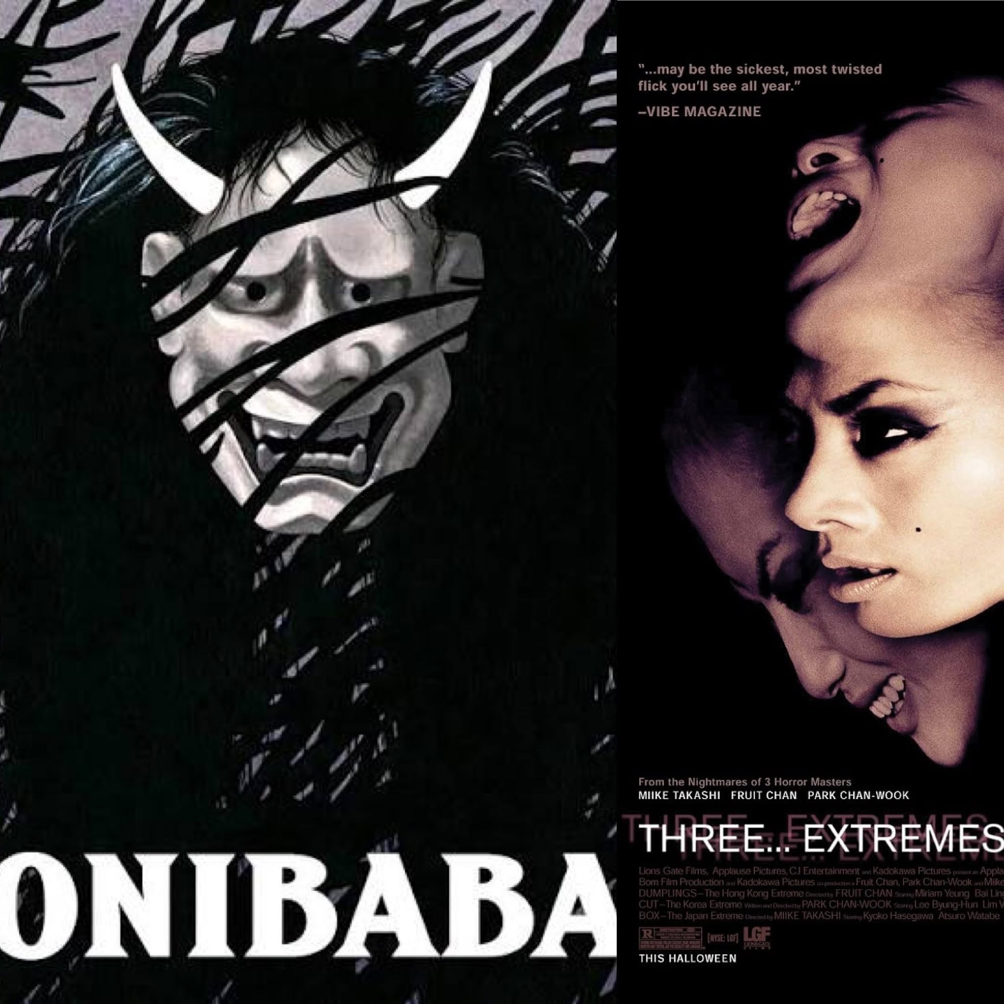5/24/2026 Onibaba (1964) and Three… Extremes (2004)