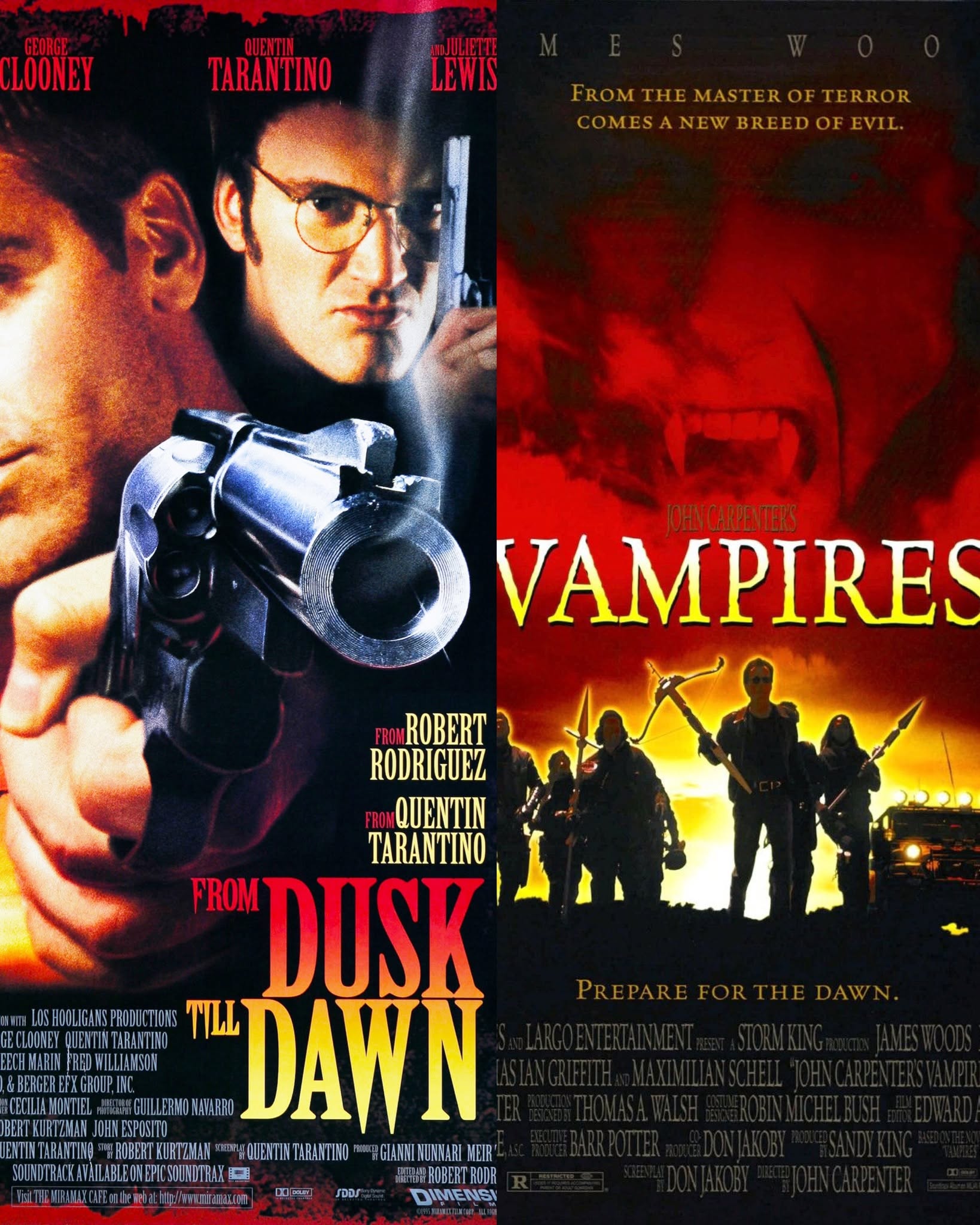 8/30/2026 – From Dusk Till Dawn (1996) and Vampires (1998)